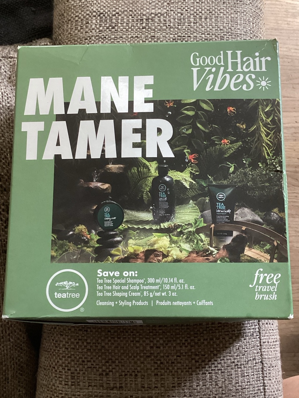 Good Hair Vibes Mane Tamer Men’s Grooming Kit — Green